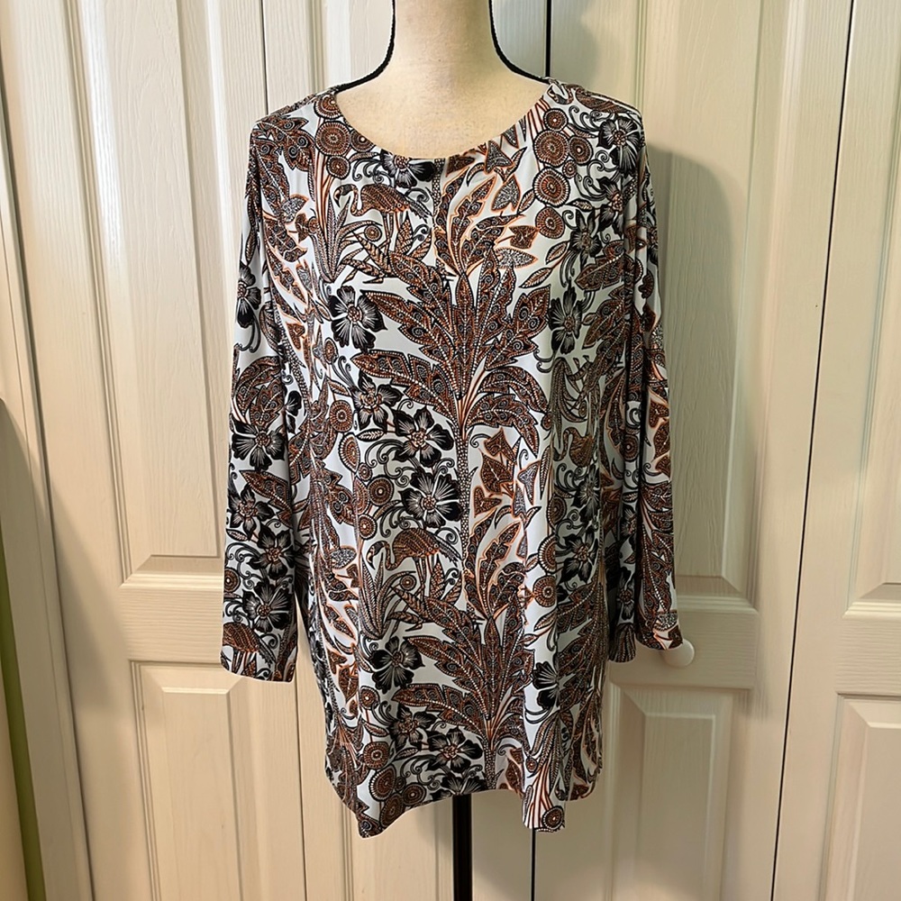 Chico’s floral blouse